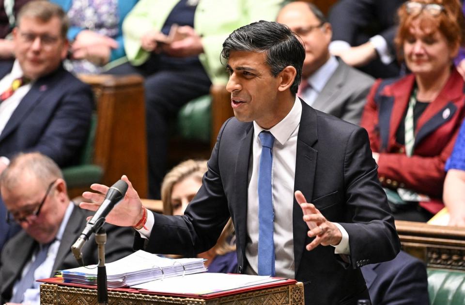 Is Rishi Sunak in trouble? (Maria Unger / UK Parliament / AFP via Getty Images)