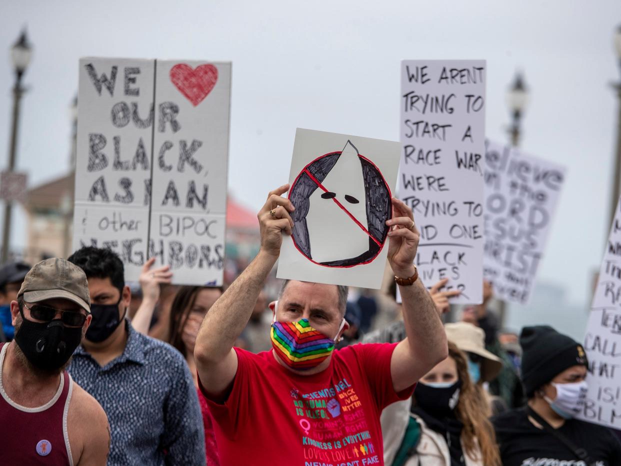 huntington beach black lives matter rally