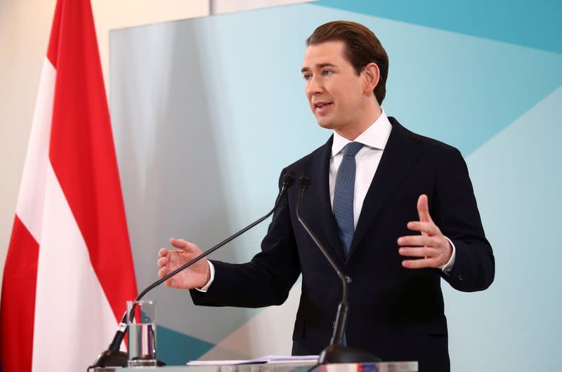 Former Austrian Chancellor Kurz resigns from all political duties, in Vienna