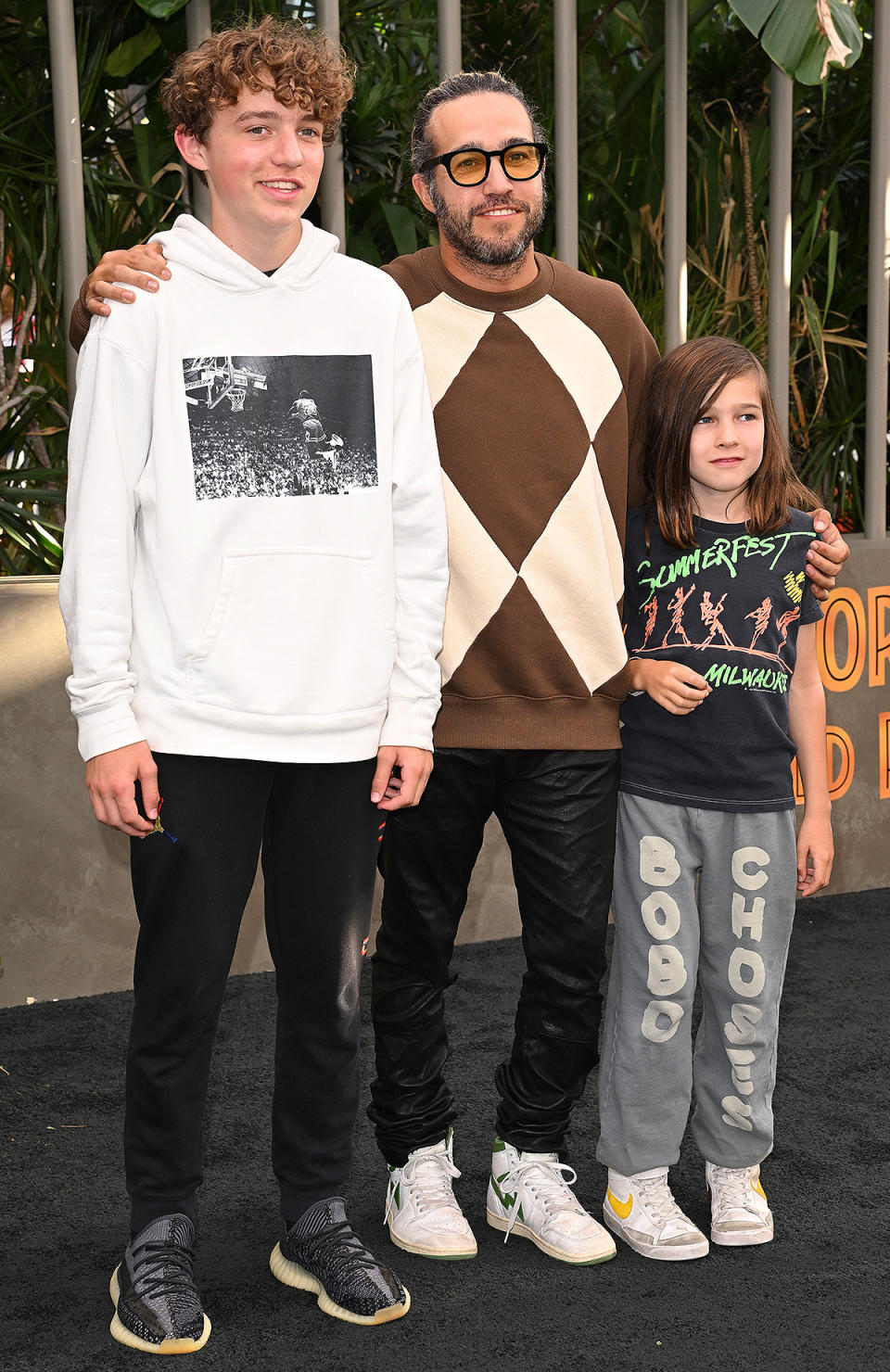 Pete Wentz with Sons Bronx & Saint