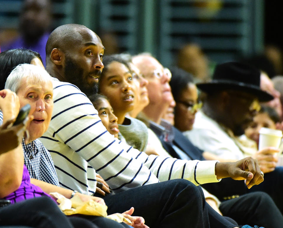 Kobe Bryant attended WNBA games on a routine basis, including the 2016 Finals. (Photo by Harry How/Getty Images)