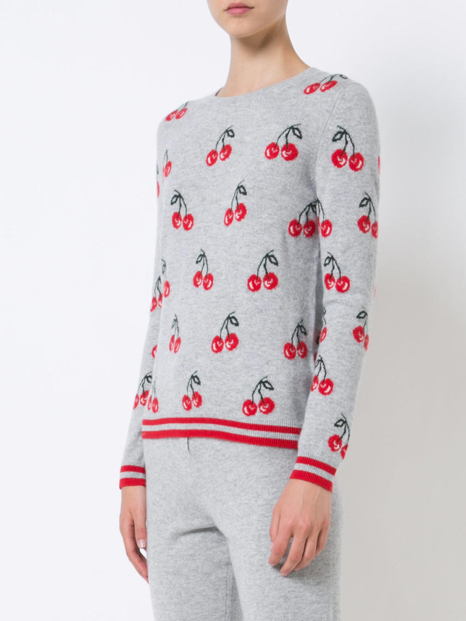 Chinti and Parker Cherry Print Sweater