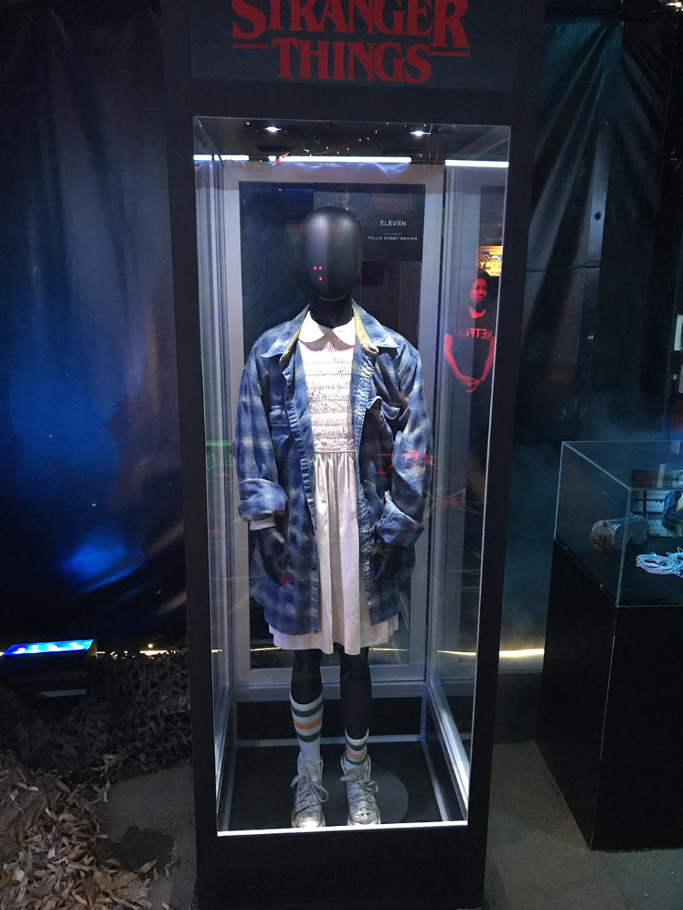 <p>Eleven’s most iconic Season 1 costume is on display at Comic-Con. The only thing missing is the Eggos.<br><br>(Photo: Giana Mucci/Yahoo) </p>