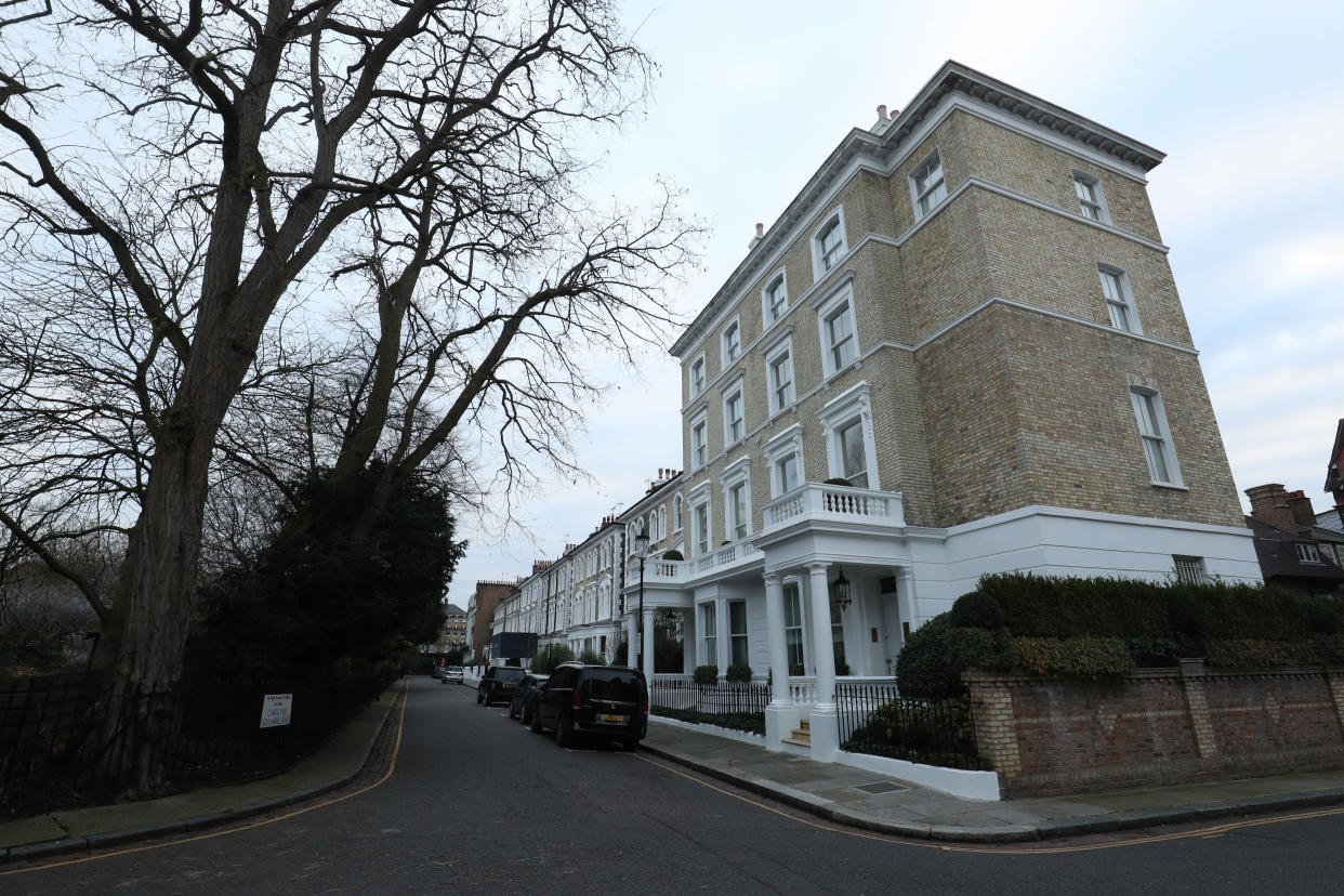 Carlyle Square in Kensington and Chelsea, London, one of the most expensive streets in the UK. (PA)