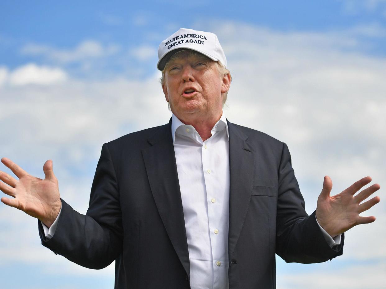 President is expected to visit one of his Scottish golf courses this month: Jeff J Mitchell/Getty Images