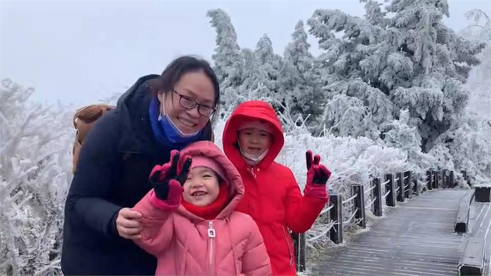 凍番薯！寒流發威高山紛傳降雪　連假民眾瘋上山追雪　慶新年