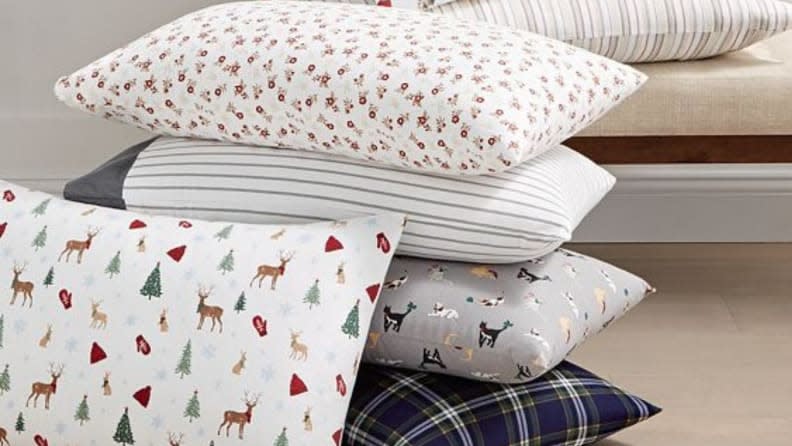 These Martha Stewart Collection flannel sheets feature whimsical patterns and designs.