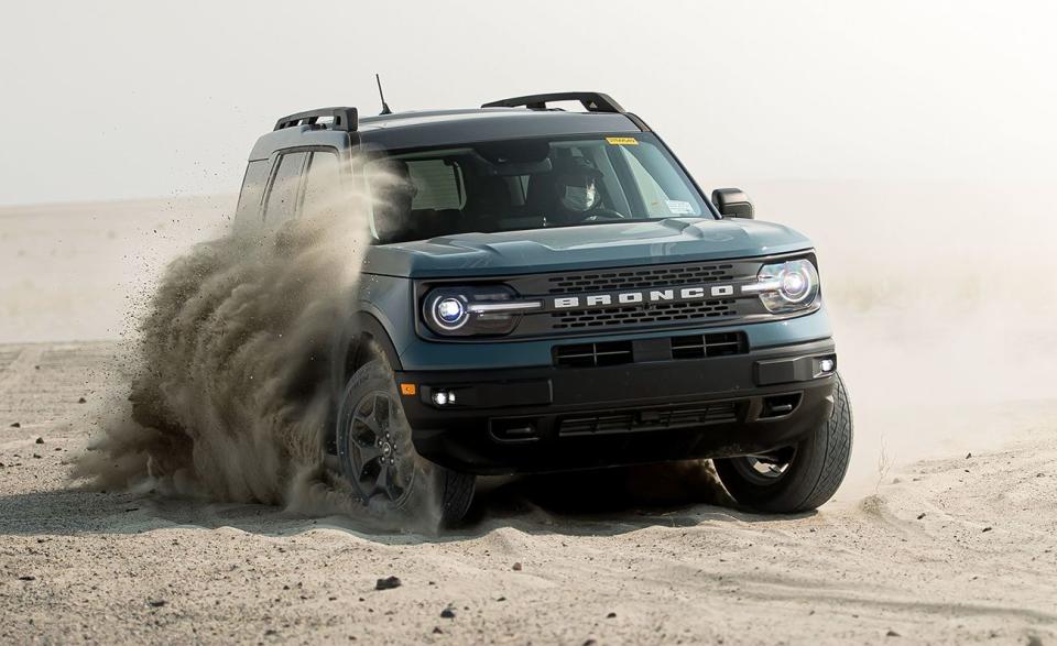 <p>As the only vehicle on this list with a bottle opener built into the liftgate, it's clear the Ford Bronco Sport is here to party. Its looks match its capability, and, though they don't look similar, the Bronco Sport and Escape both share a platform. A 181-hp turbocharged three-cylinder is standard, and a larger 250-hp four-cylinder engine is available; both come with an eight-speed automatic. A Bronco Sport Badlands placed second in a recent <a href="https://www.caranddriver.com/reviews/comparison-test/a35758510/2021-ford-bronco-sport-vs-jeep-cherokee-mazda-cx-5/" rel="nofollow noopener" target="_blank" data-ylk="slk:compact crossover comparison test;elm:context_link;itc:0;sec:content-canvas" class="link ">compact crossover comparison test</a>, where it beat the <a href="https://www.caranddriver.com/jeep/cherokee" rel="nofollow noopener" target="_blank" data-ylk="slk:Jeep Cherokee;elm:context_link;itc:0;sec:content-canvas" class="link ">Jeep Cherokee</a> Trailhawk, but came up short against the <a href="https://www.caranddriver.com/mazda/cx-5" rel="nofollow noopener" target="_blank" data-ylk="slk:Mazda CX-5;elm:context_link;itc:0;sec:content-canvas" class="link ">Mazda CX-5</a> due to a lack of creature comforts and paved-road performance.</p><ul><li>Base price: $30,810</li><li>Max. EPA fuel economy (combined/city/highway): 26/25/28 mpg (2022)</li><li>All-wheel drive: Standard</li></ul><p><a class="link " href="https://www.caranddriver.com/ford/bronco-sport" rel="nofollow noopener" target="_blank" data-ylk="slk:MORE ABOUT THE FORD BRONCO SPORT;elm:context_link;itc:0;sec:content-canvas">MORE ABOUT THE FORD BRONCO SPORT</a></p>