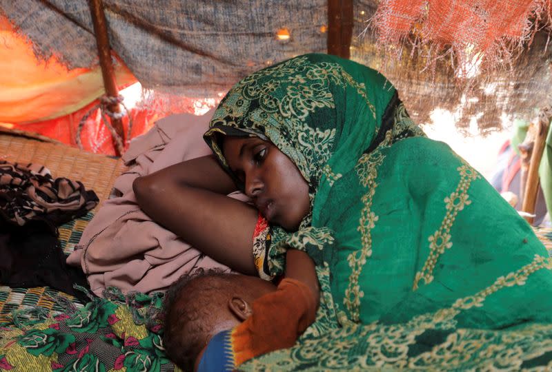 FILE PHOTO: As hunger bites in Somalia, babies start to die in Dollow