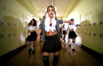 <p>In 1998, a 16-year-old girl from Louisiana named Britney Spears released her debut music video, "Baby One More Time," which cracked open the world of pop music and ushered in a futuristic new era.</p> <p>Those who knew her from her three-year stint on <em>The Mickey Mouse Club — </em>which she starred on alongside future beau Justin Timberlake as well as Ryan Gosling and Christina Aguilera — would be hard-pressed to recognize the soulful girl <a href="https://www.youtube.com/watch?v=6Xlv4Cj68s0&t=383s" rel="nofollow noopener" target="_blank" data-ylk="slk:belting out Chaka Khan's &quot;I Feel for You&quot;" class="link ">belting out Chaka Khan's "I Feel for You"</a> in this sultry teenager strutting down the hallway of her high school and doing backflips in a pink sports bra.</p> <p>"I was praying every night," she told <a href="https://www.rollingstone.com/feature/britney-spears-baby-one-more-time-anniversary-rob-sheffield-777564/" rel="nofollow noopener" target="_blank" data-ylk="slk:Rolling Stone" class="link "><em>Rolling Stone</em></a> about releasing the song. "'God, please, help them play it on just my radio station at home.' And then they did. Then all of a sudden, it's playing on all the big radio stations in New York. And everything just started happening for me, and I was just like, <em>wow</em>, you know?"</p>