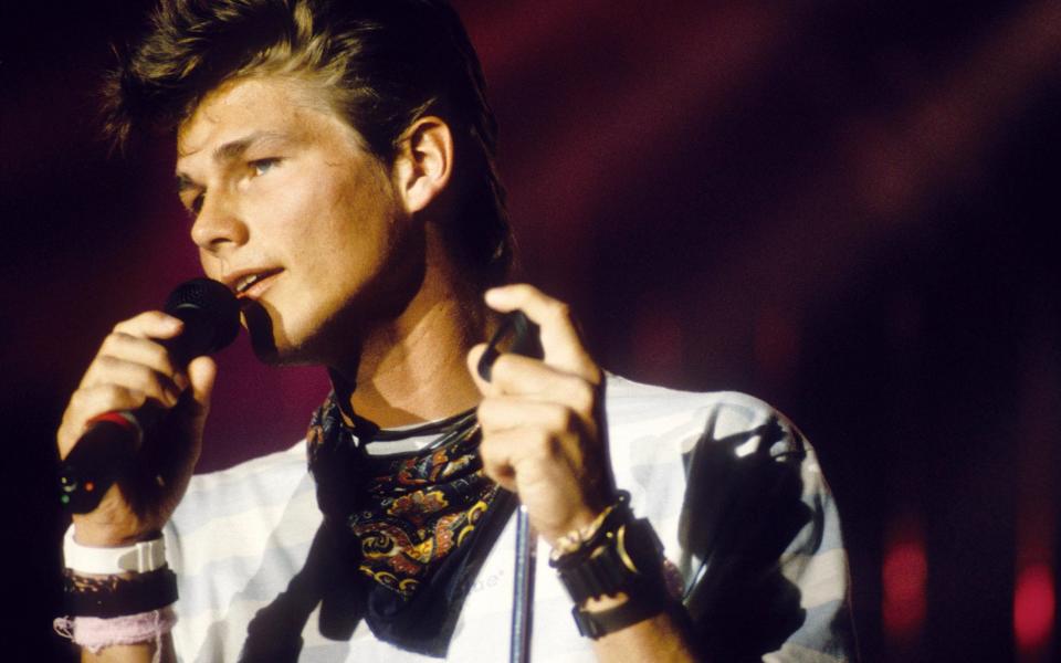 Morten Harket performing in Switzerland, 1989 - Redferns