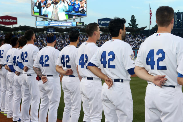 Men Los Angeles Dodgers Jackie Robinson 42 Jackie Robinson Day