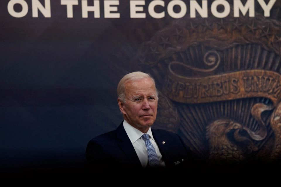 President Biden appears attentive.