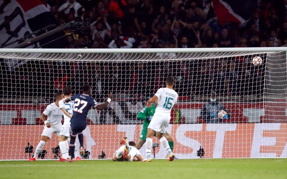  Paris St Germain's Idrissa Gueye scores their first goal R - REUTERS/Gonzalo Fuentes