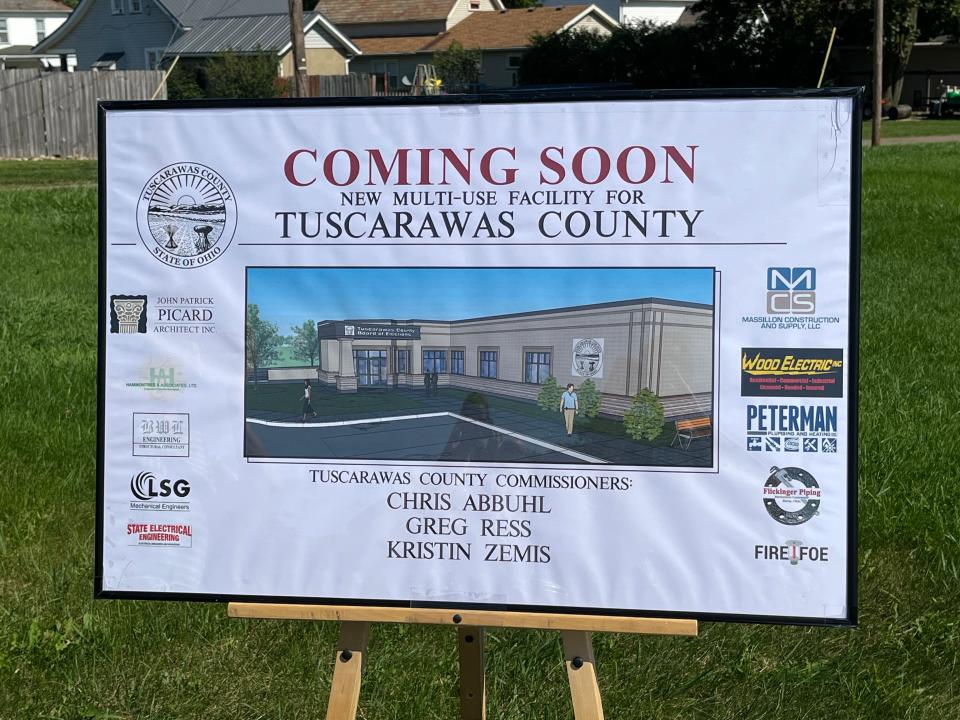 A groundbreaking ceremony was held Tuesday in New Philadelphia for a county building that will house the offices of the Tuscarawas County Board of Elections.