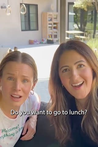 Kristen Bell and D’Arcy Carden raffled off a lunch with them and their 'Good Place' castmates to raise funds for the Entertainment Community Fund