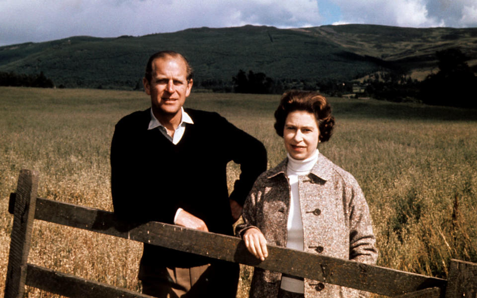 Elizabeth II et le prince Philip en 1972