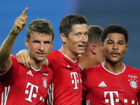 Serge Gnabry of Bayern Munich celebrates (Getty)