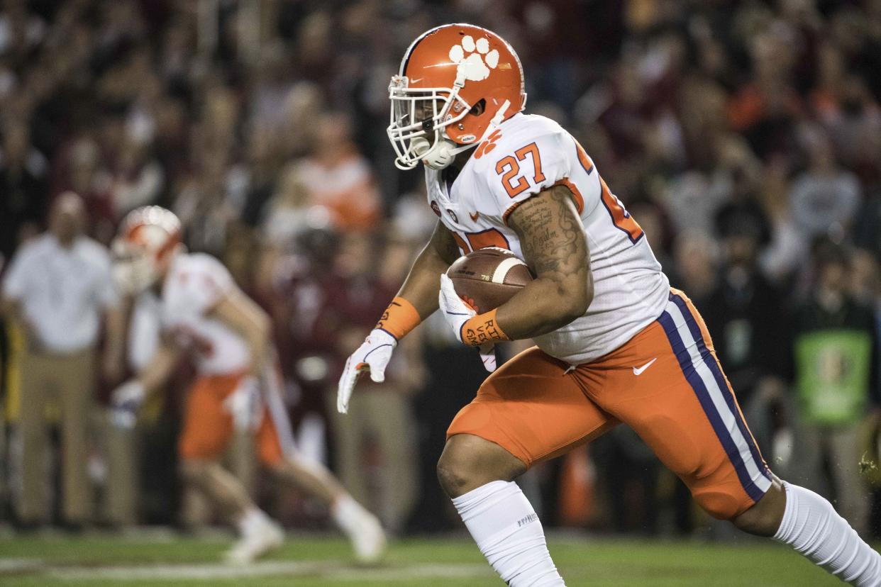 Former Clemson running back C.J. Fuller died in a South Carolina hospital at age 22. (AP)