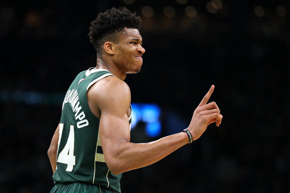 Milwaukee Bucks superstar Giannis Antetokounmpo captured the first MVP honor of his young career. (Getty Images)