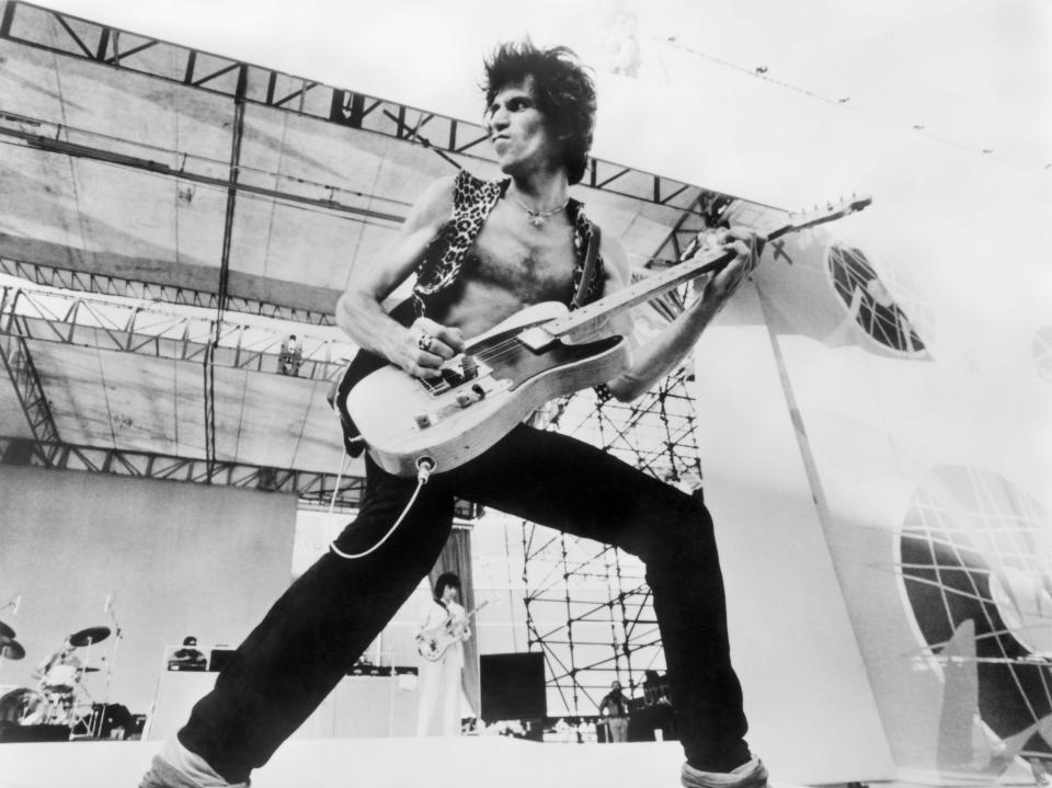 (GERMANY OUT) Rolling Stones guitarist Keith Richards at a concert- undated (Photo by Tobis/ullstein bild via Getty Images)