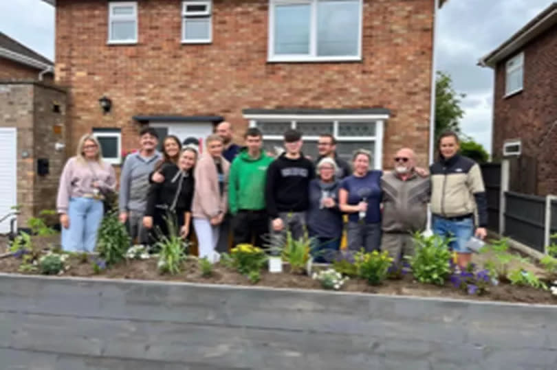 Family and friends came together to plant a memory garden to honour Stuart