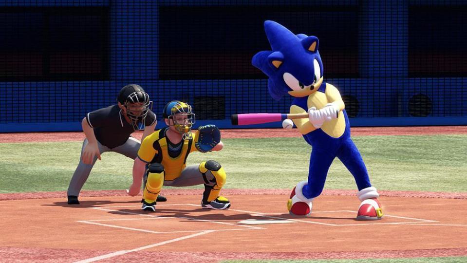 玩家可以在《2020 東京奧運 The Official Video Game》穿上索尼克布偶裝。（翻攝自SEGA官網）