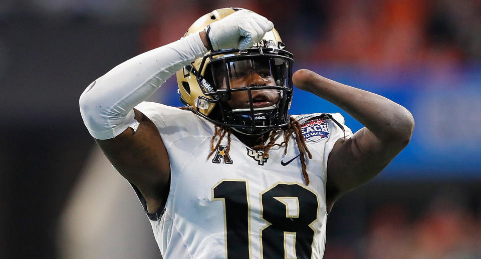 Shaquem Griffin keeps proving doubters wrong when it comes to his athletic abilities. (Getty Images)