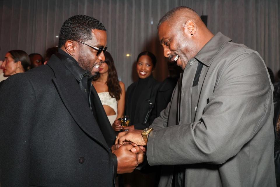 Diddy celebrating his birthday and album launch with Idris Elba (Dave Benett)