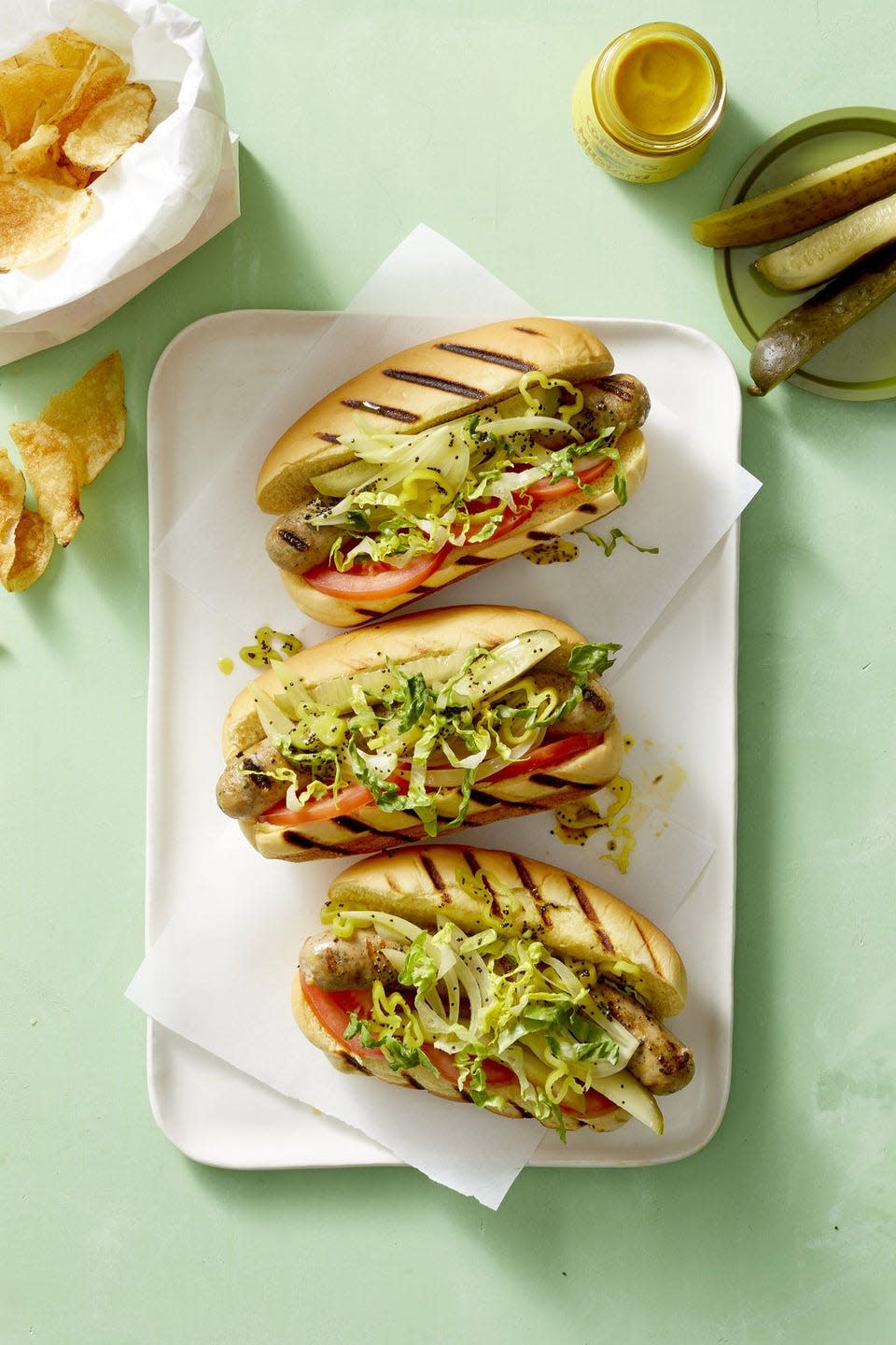 Chicago-Style Chicken Dogs