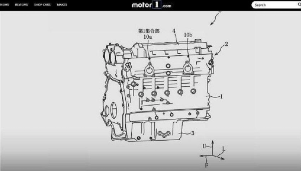 其實不只下一代 CX-5，未來新生代車款不意外都會用上這套全新動力組合。〈此為 Mazda 曝光 6 缸引擎專利圖。〉