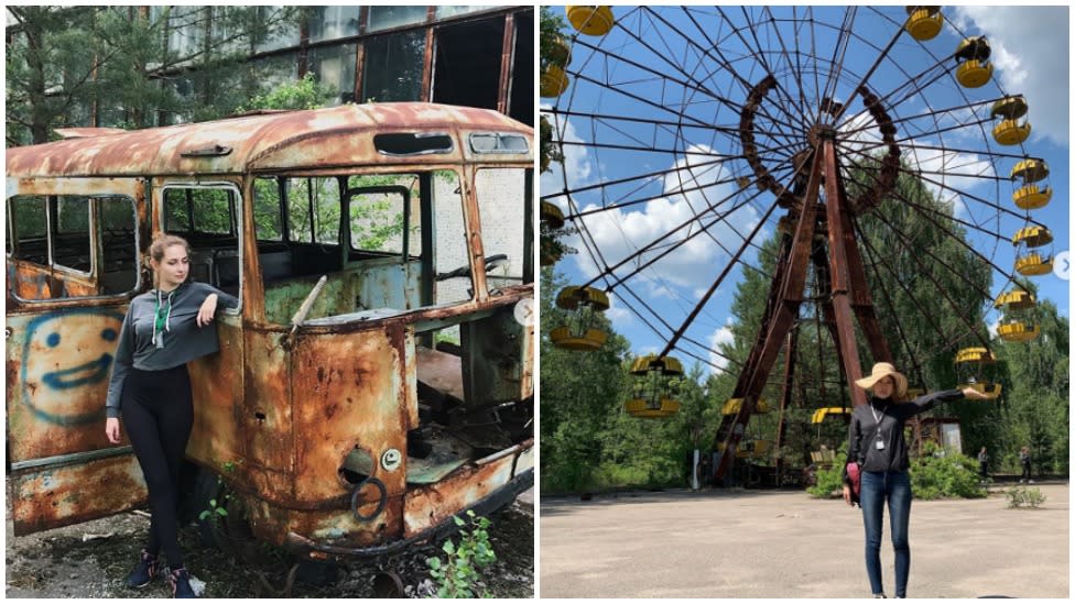 A  social media trend has emerged on the site of Chernobyl, after the release of HBO's new series, Chernobyl.