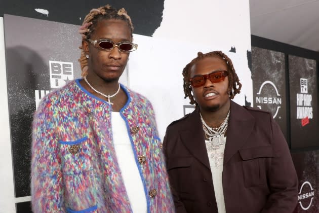 yung-thug-gunna - Credit: Johnny Nunez/2021 BET Hip Hop Awards/Getty Images for BET