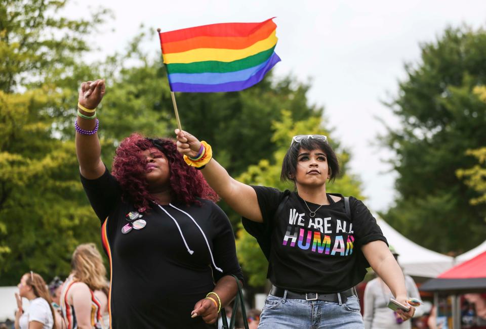 Scenes from the 2019 Kentuckiana Pride Festival at the Big Four Lawn Saturday. 