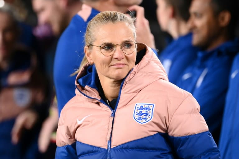 Sarina Wiegman has taken <a class="link " href="https://sports.yahoo.com/soccer/teams/england-women/" data-i13n="sec:content-canvas;subsec:anchor_text;elm:context_link" data-ylk="slk:England;sec:content-canvas;subsec:anchor_text;elm:context_link;itc:0">England</a> into their first World Cup final (FRANCK FIFE)