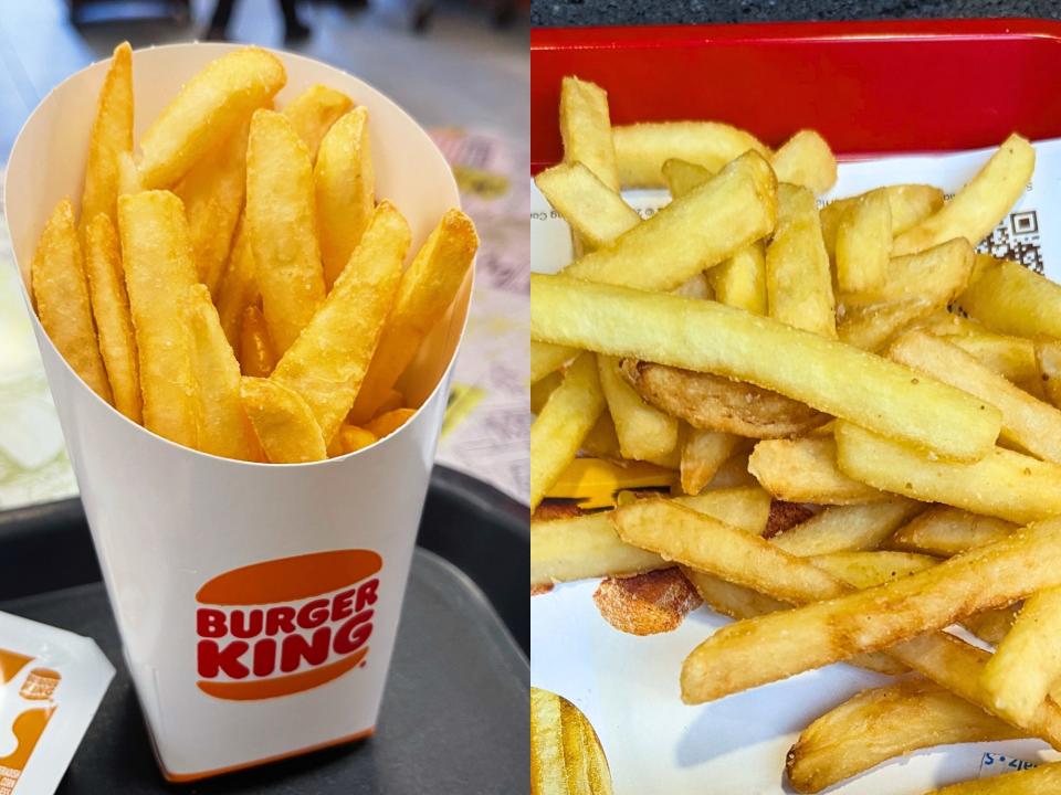 burger king fries in the us and uk