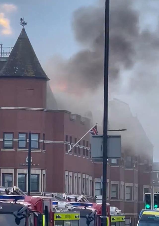 Forest Gate police station fire