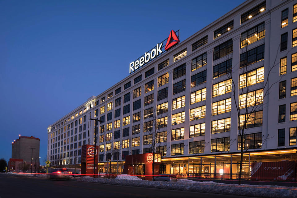 Reebok’s new headquarters in the Boston Seaport. - Credit: Courtesy of Reebok