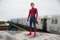 <p>Many a Spider-Man have come before (Tobey Maguire, Andrew Garfield) but <em>Spider-Man: Homecoming</em> is the first Spider-Man movie that's officially a part of the MCU (though, confusingly, <a href="https://www.cnet.com/news/tom-hollands-spider-man-movies-arent-coming-to-disney-plus-anytime-soon/" rel="nofollow noopener" target="_blank" data-ylk="slk:still not part of Disney+;elm:context_link;itc:0" class="link ">still not part of Disney+</a>). He's briefly in <em>Captain America: Civil War,</em> but here he gets to star in a caper about what it's like to balance superhero duties with high school. </p><p><a class="link " href="https://www.amazon.com/Spider-Man-Homecoming-Robert-Downey-Jr/dp/B073HL8JW4?tag=syn-yahoo-20&ascsubtag=%5Bartid%7C10055.g.29023076%5Bsrc%7Cyahoo-us" rel="nofollow noopener" target="_blank" data-ylk="slk:Shop Now;elm:context_link;itc:0">Shop Now</a> <a class="link " href="https://go.redirectingat.com?id=74968X1596630&url=https%3A%2F%2Fitunes.apple.com%2Fus%2Fmovie%2Fspider-man-homecoming%2Fid1243195844&sref=https%3A%2F%2Fwww.goodhousekeeping.com%2Flife%2Fentertainment%2Fg29023076%2Fmarvel-movies-mcu-in-order%2F" rel="nofollow noopener" target="_blank" data-ylk="slk:Shop Now;elm:context_link;itc:0">Shop Now</a> </p>