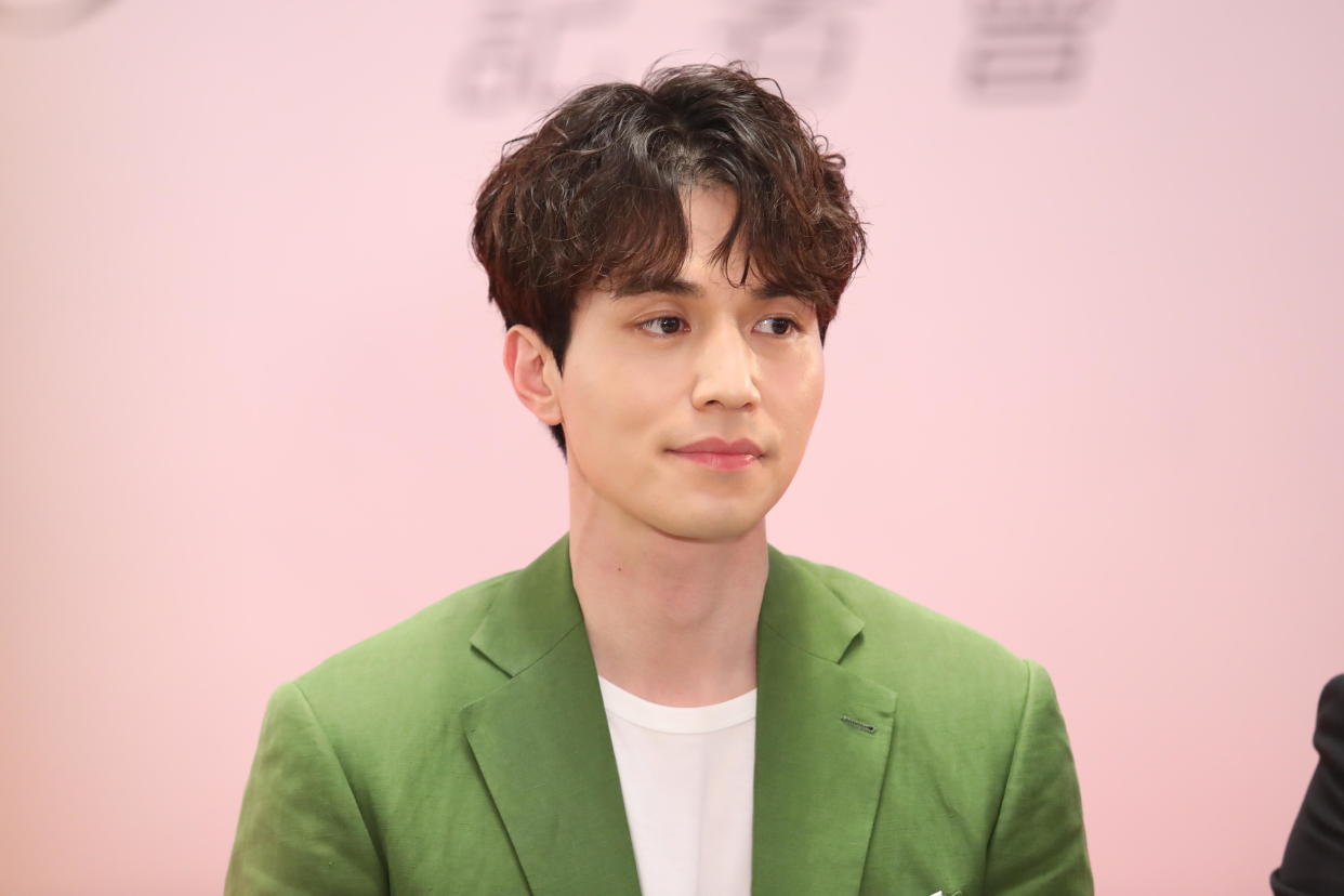 South Korean actor Lee Dong-wook attends a press conference for his fan meeting 