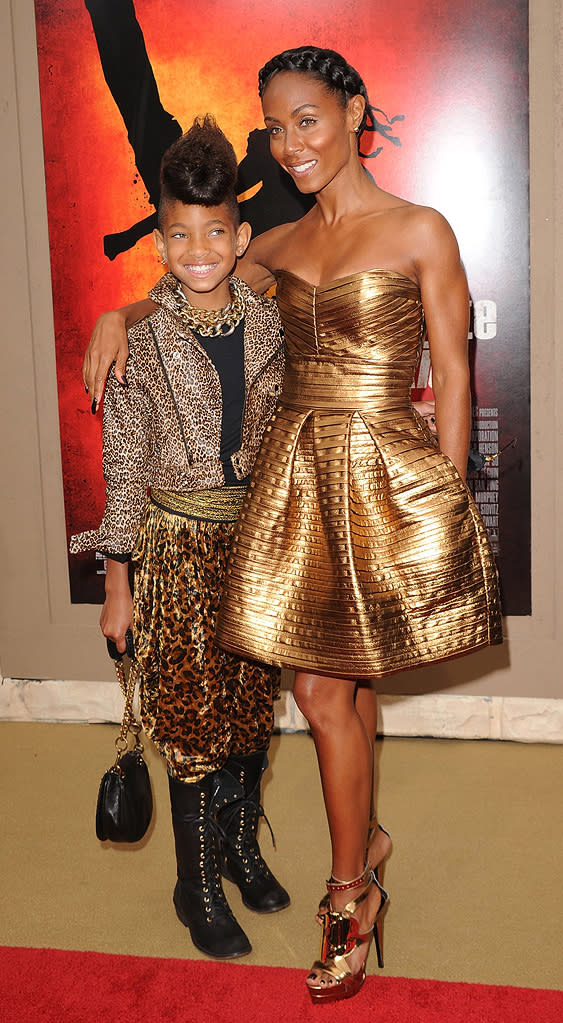 The Karate Kid LA Premiere 2010 Willow Smith Jada Pinkett Smtih