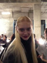 T Magazine shared this snap of backstage beauty at Kenneth Cole.<br><br>"In hair and make-up backstage @kennethcoleprd #nyfw"