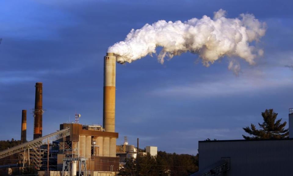 A coal-fired power station in Bow, New Hampshire.