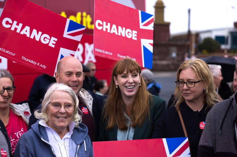 Angela Rayner made a surprise visit to Southport on the eve of the General Election