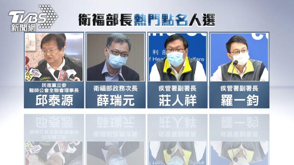 外傳邱泰源、薛瑞元、莊人祥和羅一鈞都在候選名單內。（圖／TVBS）