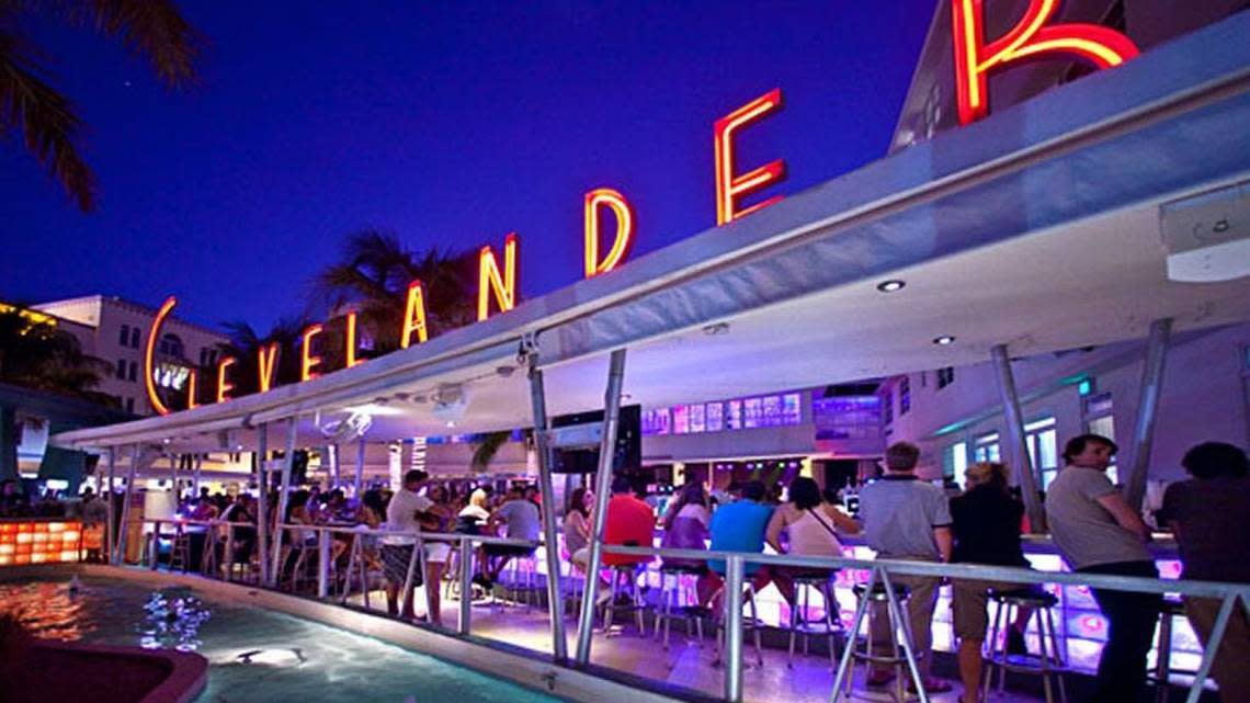 The Clevelander South Beach has a pool. You could go there.