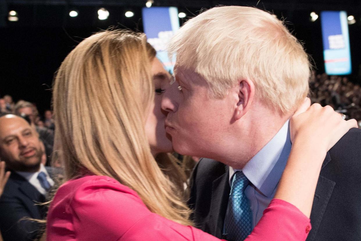 New world: Boris Johnson and Carrie Symonds: PA