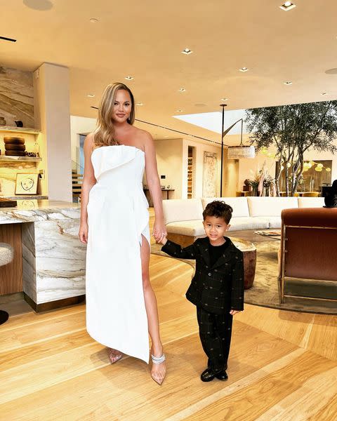 <p>Chrissy Teigen has been open about the issues with fertility her and husband John Legend faced when starting their family. </p><p>‘John and I were having trouble. We would have had kids five [kids] six years ago if it had happened,’ she revealed on the Tyra Banks Show. ‘But my gosh, it’s been a process.’ Teigen later froze her eggs and was able to get pregnant with her daughter, Luna, as well as her son, Miles before suffering a heart-breaking stillbirth of their son, Jack in 2020.</p><p><a href="https://www.instagram.com/p/CWFDfrKD7nY/" rel="nofollow noopener" target="_blank" data-ylk="slk:See the original post on Instagram;elm:context_link;itc:0;sec:content-canvas" class="link ">See the original post on Instagram</a></p>