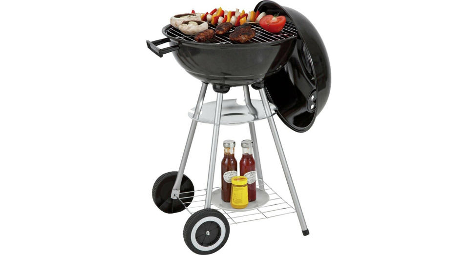  Round 43cm Kettle BBQ 41x41cm Cooking Area with 2 Wheels