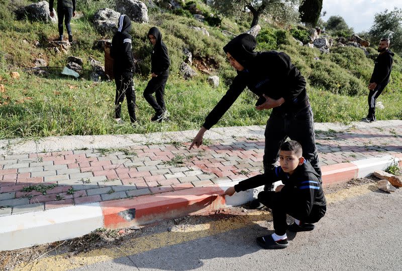 Security incident scene near Nablus